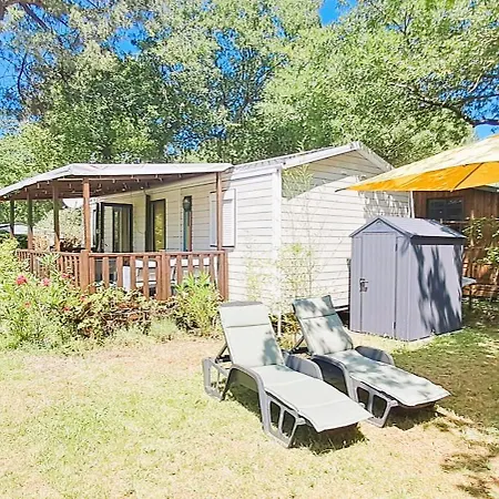 Sous Les Pins Du Bassin - Mobile Avec Jardin 펜션 *